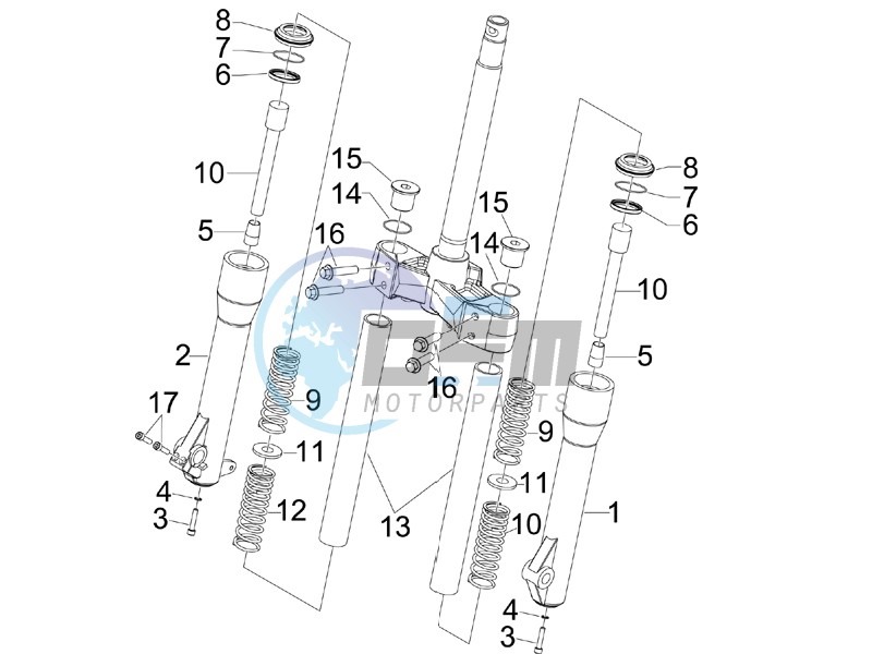 Fork components (Kayaba)