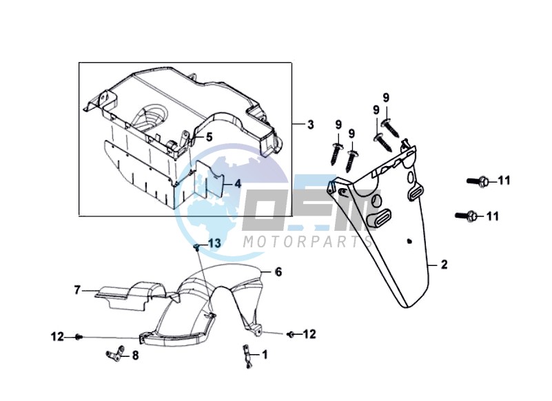 REAR FENDER - MUDGUARD