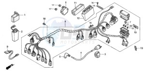 TRX350FM FOURTRAX 350 4X4 drawing WIRE HARNESS