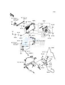 NINJA 300 ABS EX300BGF XX (EU ME A(FRICA) drawing Radiator