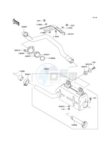 KLF 250 A [BAYOU 250] (A6F-A9F) A6F drawing MUFFLER-- S- -