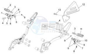 Stelvio 1200 8V STD - NTX drawing Rear footrests