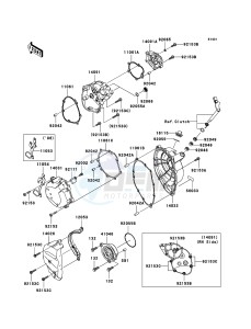 NINJA ZX-10R ZX1000D7F FR GB XX (EU ME A(FRICA) drawing Engine Cover(s)