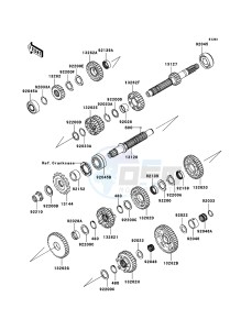 ZZR1400_ABS ZX1400D8F FR GB XX (EU ME A(FRICA) drawing Transmission