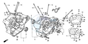 XL650V TRANSALP drawing CRANKCASE