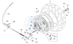 Mojito 50 Custom eng. Piaggio drawing Rear Wheel