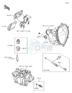 KX250F KX252AJF EU drawing Fuel Injection