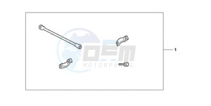 XL1000VA9 France - (F / ABS CMF) drawing HANDLE BRIDGE