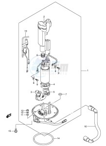 SV650S (E2) drawing FUEL PUMP (MODEL K5 K6 K7)