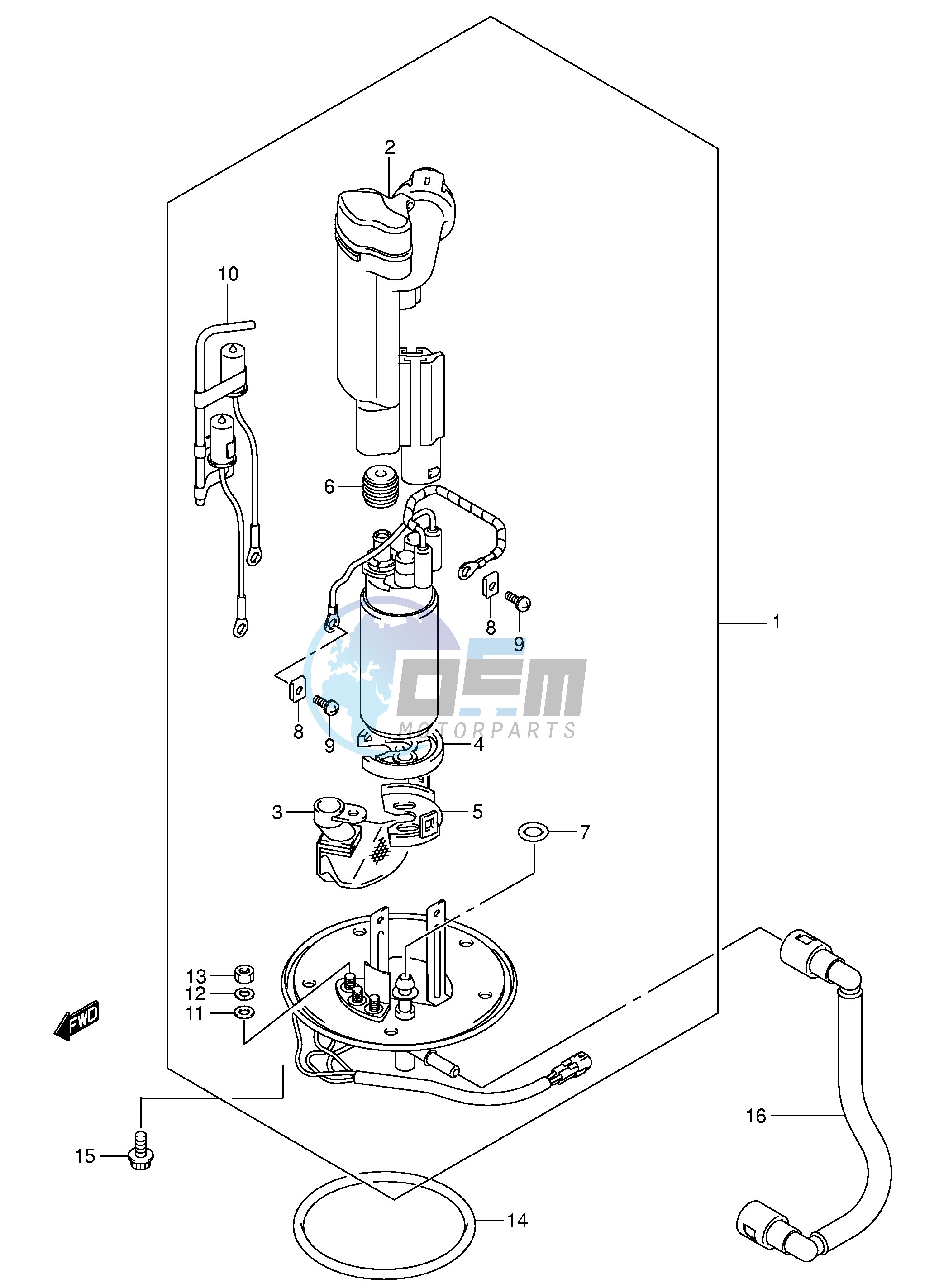 FUEL PUMP (MODEL K5 K6 K7)