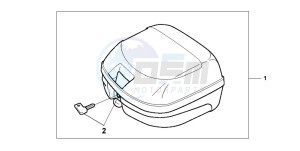 SH100 SCOOPY drawing TOP BOX 26L