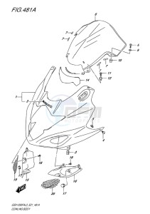 GSX-1250F ABS EU drawing COWLING BODY