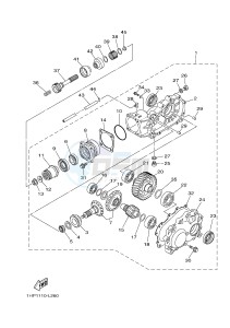 YFM700FWAD YFM70GPHJ GRIZZLY 700 EPS (B1AG) drawing DRIVE SHAFT