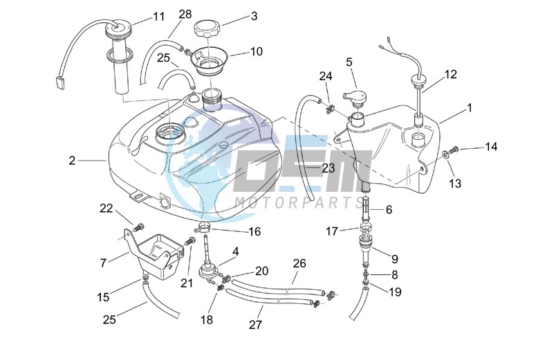 Oil and fuel tank