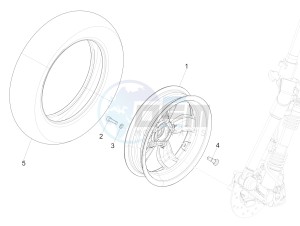 LT 125 4T 3V ie E3 (APAC) (In, Tw, TwI, Vt) drawing Front wheel