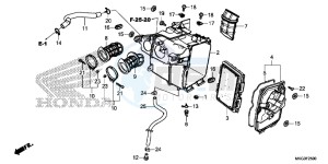 CMX500AH UK - (E) drawing AIR CLEANER