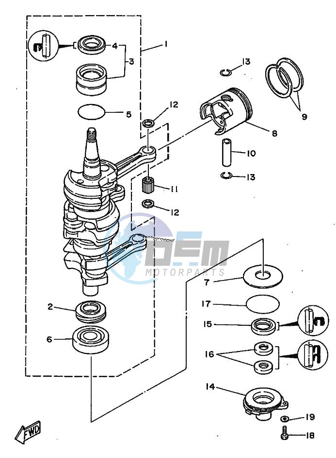 CRANKSHAFT--PISTON