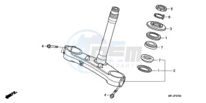 CBR1000RA9 UK - (E / ABS) drawing STEERING STEM