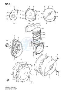 AN650Z ABS BURGMAN EXECUTIVE EU drawing CRANKCASE COVER