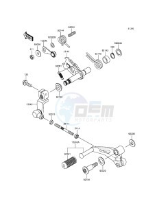 Z250SL BR250EFF XX (EU ME A(FRICA) drawing Gear Change Mechanism