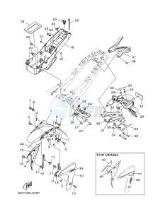 MT07A MT-07 ABS 700 (BU21) drawing FENDER