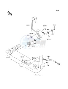 KVF360 KVF360B6F EU drawing Brake Pedal