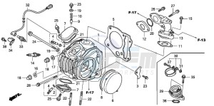 ANF125 drawing CYLINDER HEAD