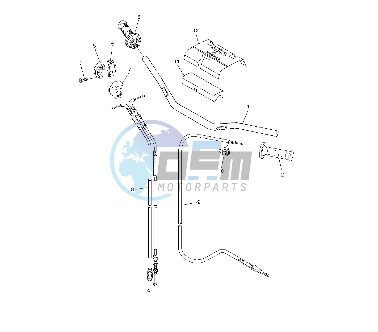 STEERING HANDLE AND CABLE