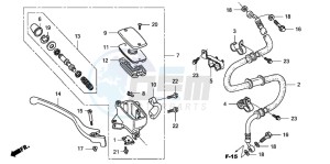 FJS400D SILVER WING drawing FR. BRAKE MASTER CYLINDER (FJS400D/FJS600D)