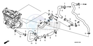 CB1000R9 UK - (E / MPH) drawing WATER PIPE