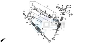 CMX250C REBEL drawing CAMSHAFT/VALVE