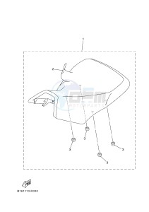 YFM700FWB YFM70KDXH KODIAK 700 (B16F) drawing SEAT