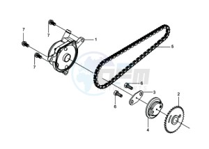 GTS 250 EURO 3 drawing CYLINDER HEAD SIDE COVER