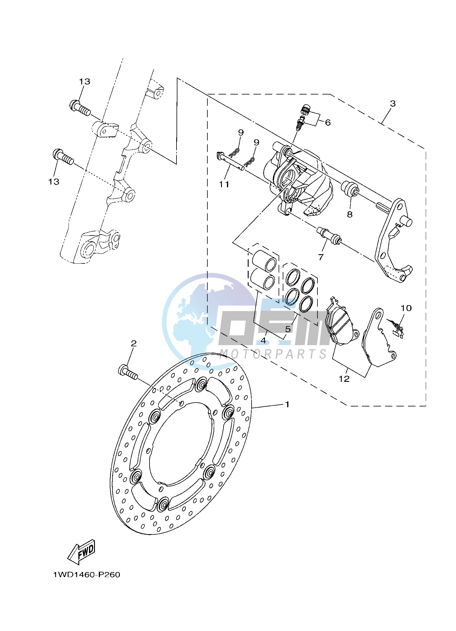 FRONT BRAKE CALIPER