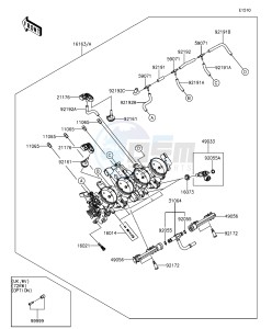 Z1000 ABS ZR1000GEF FR GB XX (EU ME A(FRICA) drawing Throttle