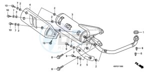 SCV100F9 Turkey - (TU) drawing EXHAUST MUFFLER (SCV100F9-TU)