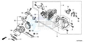 NSC50MPDE NSC50MPDE UK - (E) drawing THROTTLE BODY