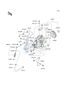 KAF 950 F [MULE 4010 DIESEL 4X4] (F9F-FAF) FAF drawing FUEL INJECTION