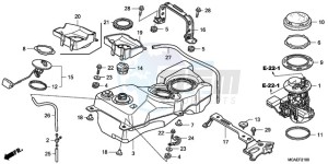 GL18009 BR / AB - (BR / AB) drawing FUEL TANK