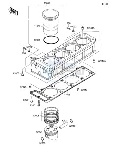 ZX 1100 C [NINJA ZX-11] (C1-C4) [NINJA ZX-11] drawing CYLINDER_PISTON