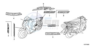 SH125AD SH125i UK - (E) drawing MARK