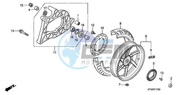 REAR WHEEL/SWINGARM