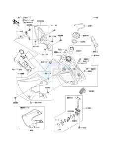 KLX 110 A (KLX110 MONSTER ENERGY) (A6F-A9FA) A6F drawing FUEL TANK-- A6F_A7F- -