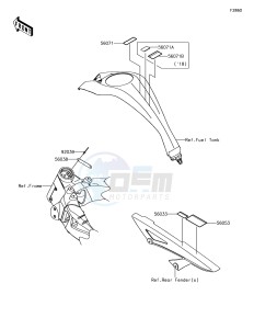 Z1000 ZR1000JHF XX (EU ME A(FRICA) drawing Labels