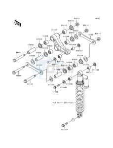 KX 500 E [KX500] (E9) [KX500] drawing REAR SUSPENSION