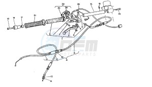 PRIMA 3-6V 50 drawing HANDLEBAR RIGHT CONTROLS