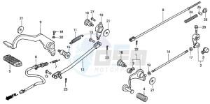 VT750C3 drawing PEDAL