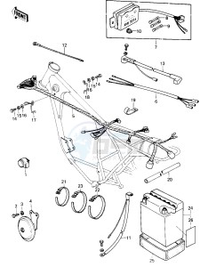 KZ 250 D [KZ250] (D1) [KZ250] drawing CHASSIS ELECTRICAL EQUIPMENT -- 80 D1- -