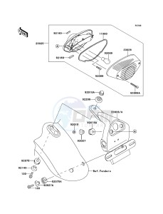 W800 EJ800ABS GB XX (EU ME A(FRICA) drawing Taillight(s)