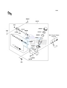 MULE_610_4X4 KAF400ADF EU drawing Master Cylinder